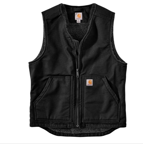 Carhartt Other - NWT Carhartt Washed Duck Sherpa-Lined VEST Size Medium